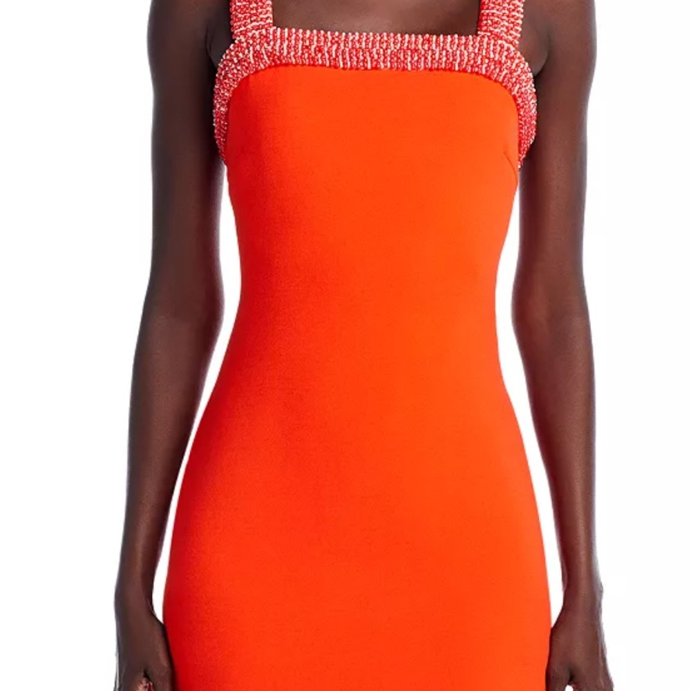 AQUA Beaded Mini Dress - Exclusive SIZE L